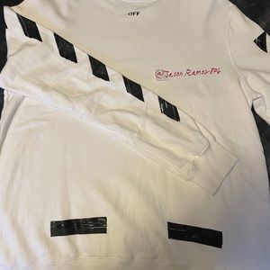 Off White Brushed Sweatshirt